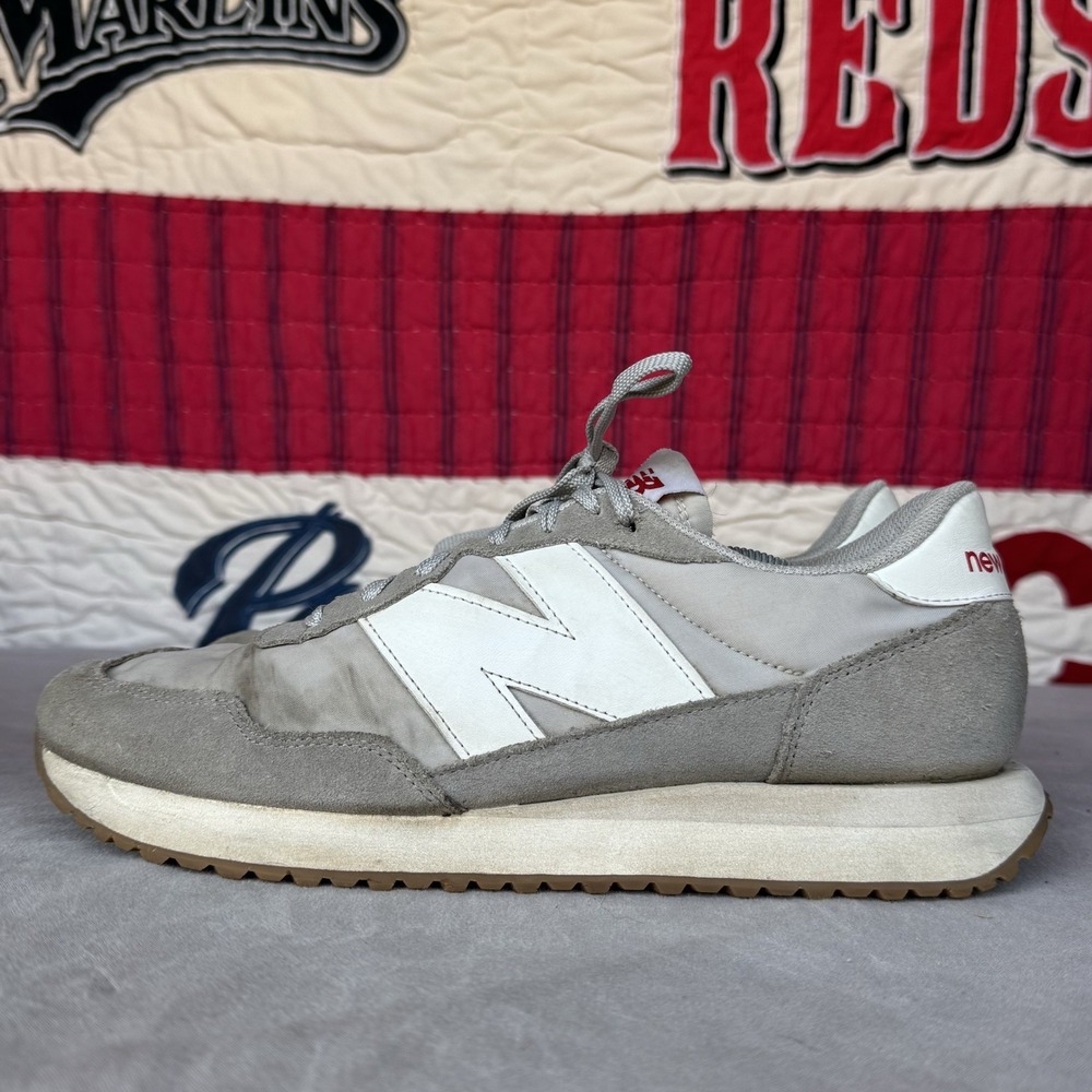 Size 12 - New Balance Shoes Men 237 V1 Marblehead MS237GE Grey/White